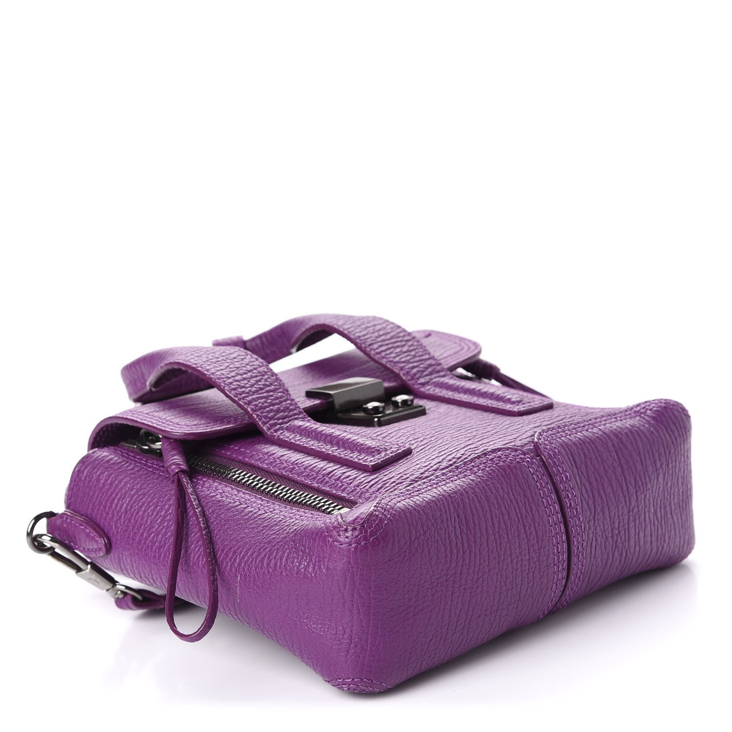 3.1 Phillip Lim 3.1 Textured Calfskin Mini Pashli Satchel Orchid 5 of 16
