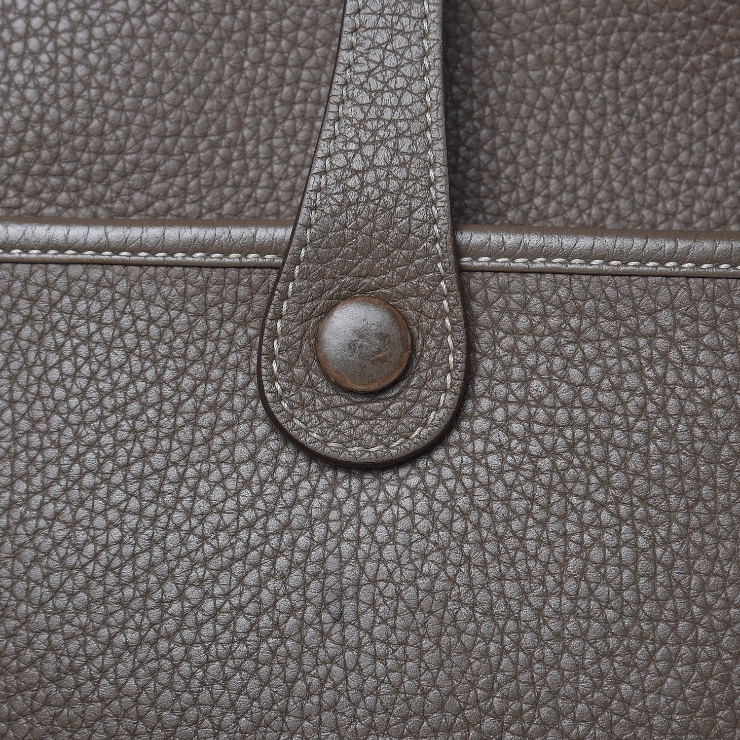 Hermes Taurillon Clemence Evelyne III PM Etoupe 12 of 15
