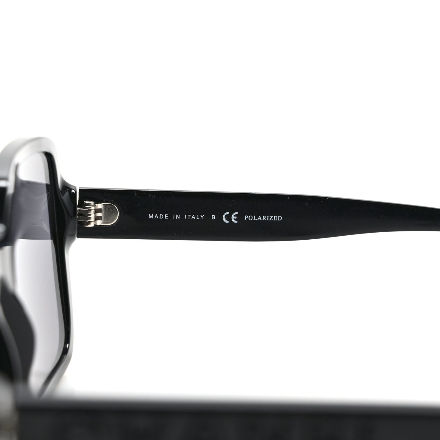 Acetate Polarized Square Sunglasses 5408 Black