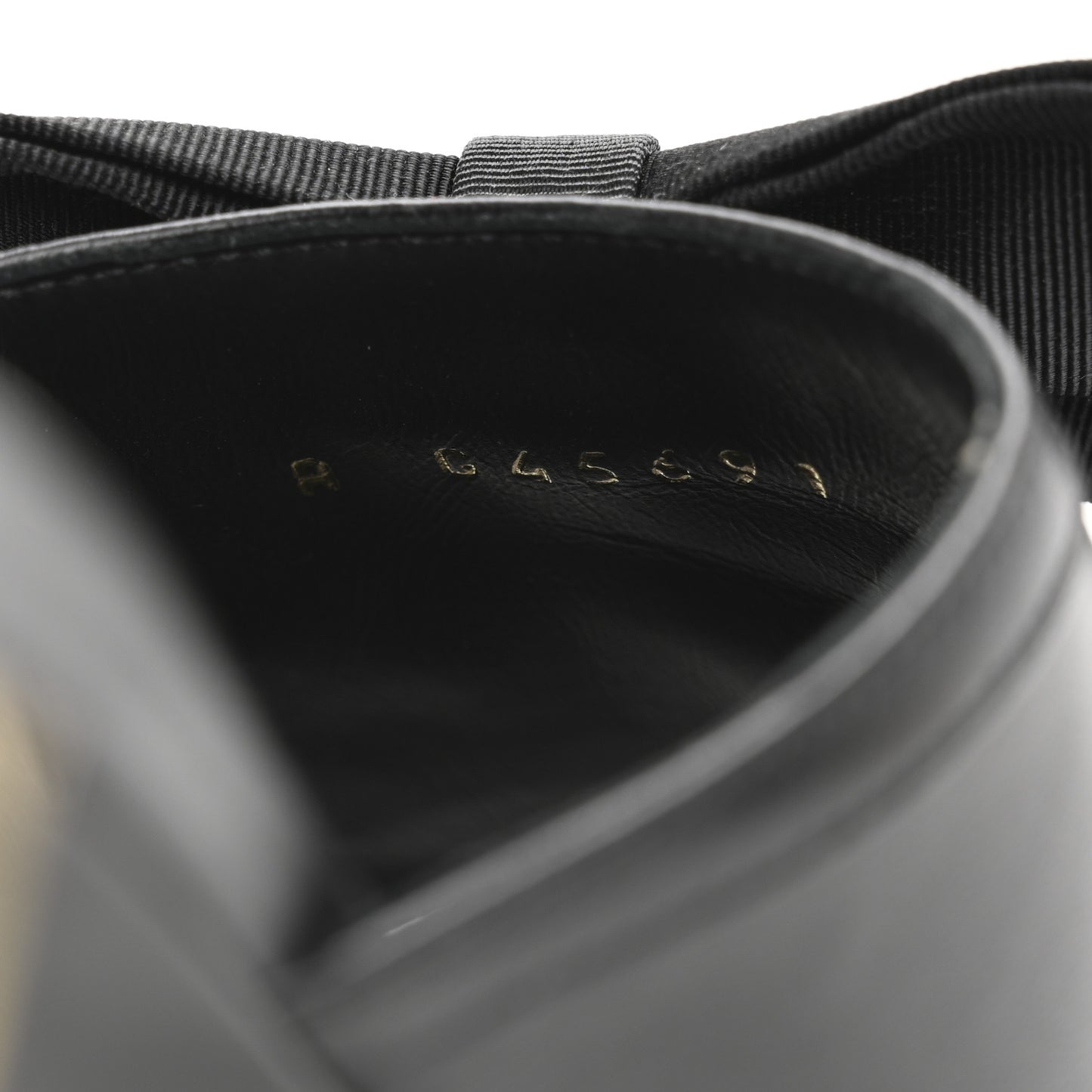 Lambskin Bow Mules 37 Black