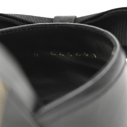 Chanel Lambskin Bow Mules 37 Black 9 of 12