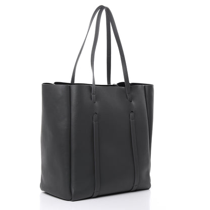 Balenciaga Veau Baltimore Double Sided Small Everyday Tote Gris Fossile Black 4 of 11