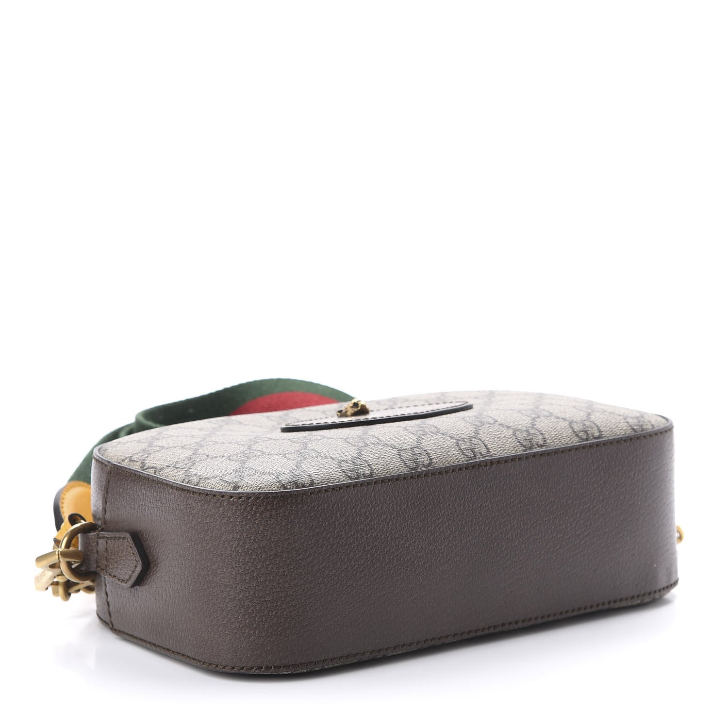 Gucci GG Supreme Monogram Web Neo Vintage Shoulder Bag Beige New Acero Crop 4 of 11