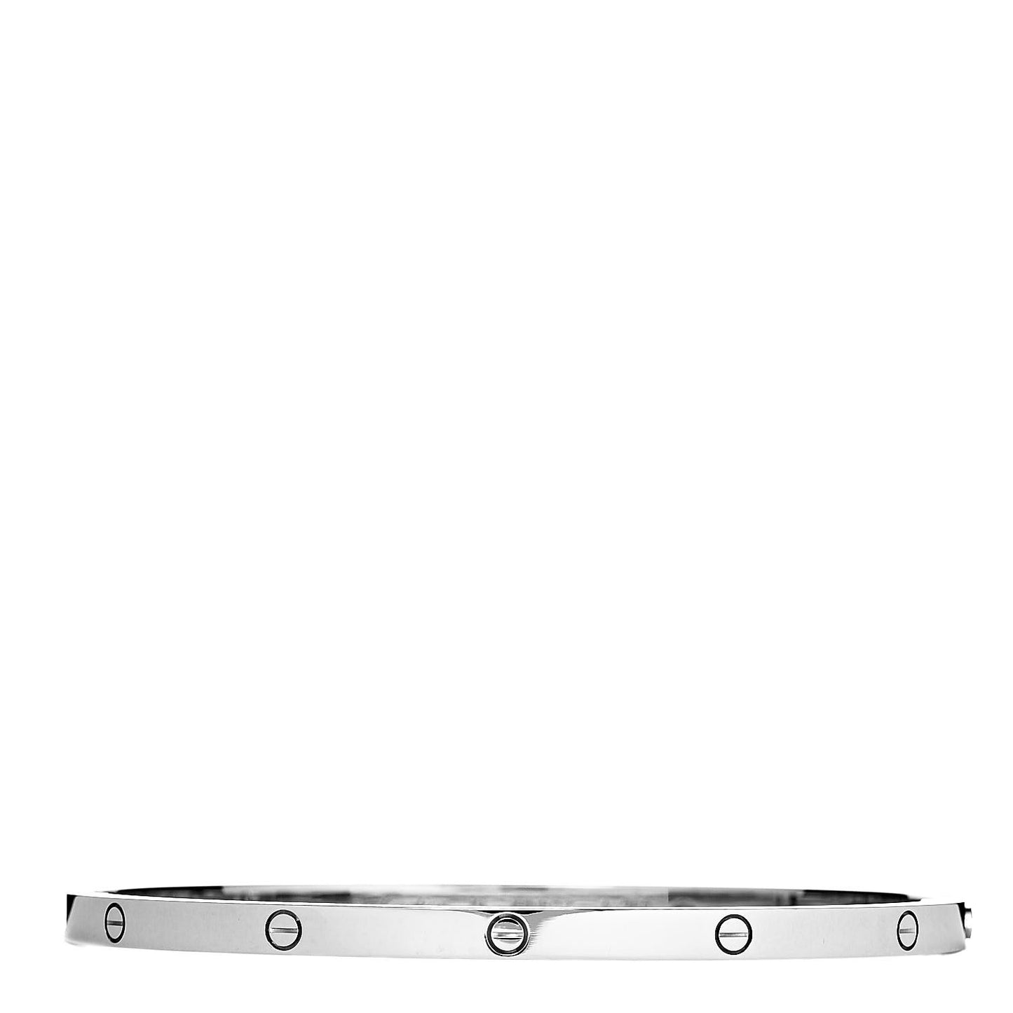 18K White Gold Small LOVE Bracelet 19