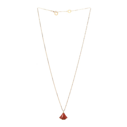 Bulgari 18K Rose Gold Diamond Carnelian Divas' Dream Pendant Necklace 3 of 6