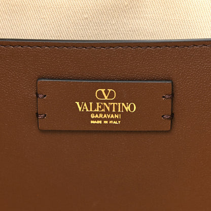 Valentino Garavani Raffia Calfskin Vlogo Tote Naturale Fondant 6 of 9