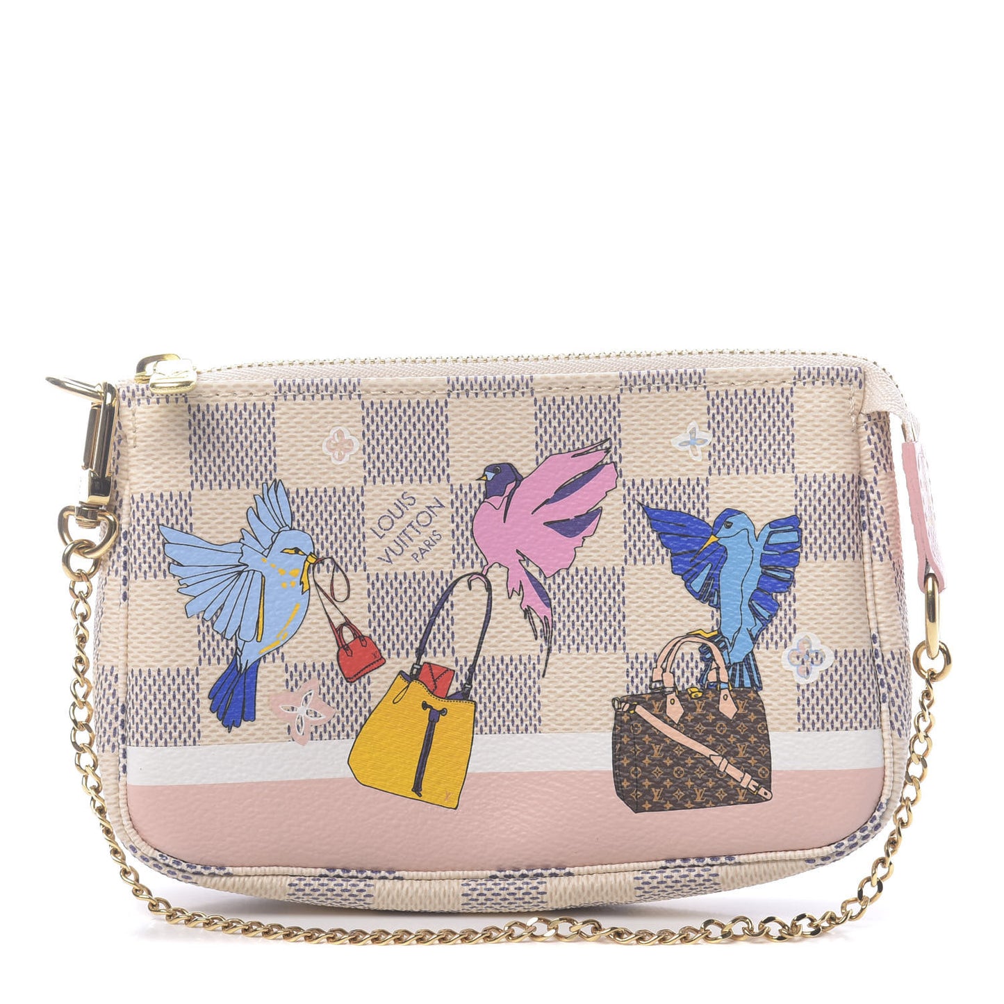 Damier Azur 2018 Christmas Animation Mini Pochette Accessories