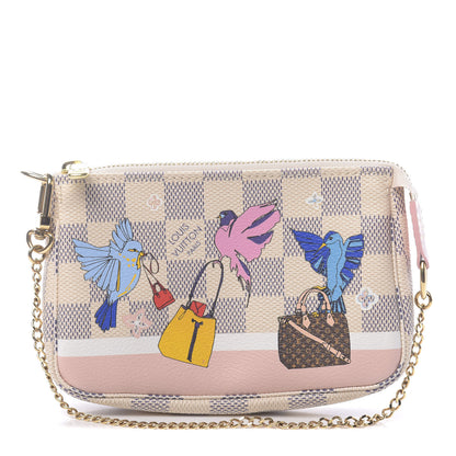 Louis Vuitton Damier Azur 2018 Christmas Animation Mini Pochette Accessories 1 of 8