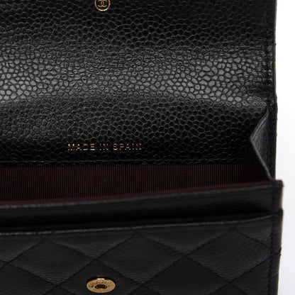 Chanel Caviar Quilted Flap Card Holder Black 7 of 9