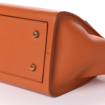 Celine Crisped Calfskin Mini Tie Knot Tote Burnt Orange 8 of 15