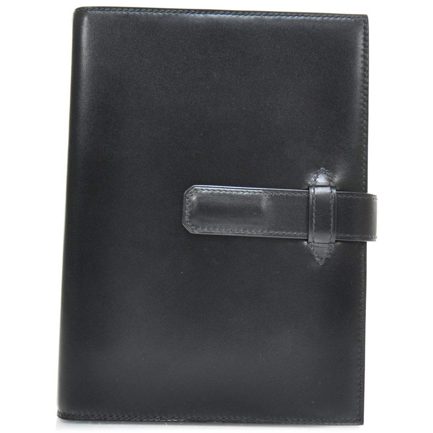 Leather Adaptable Annual Agenda w Refill Black