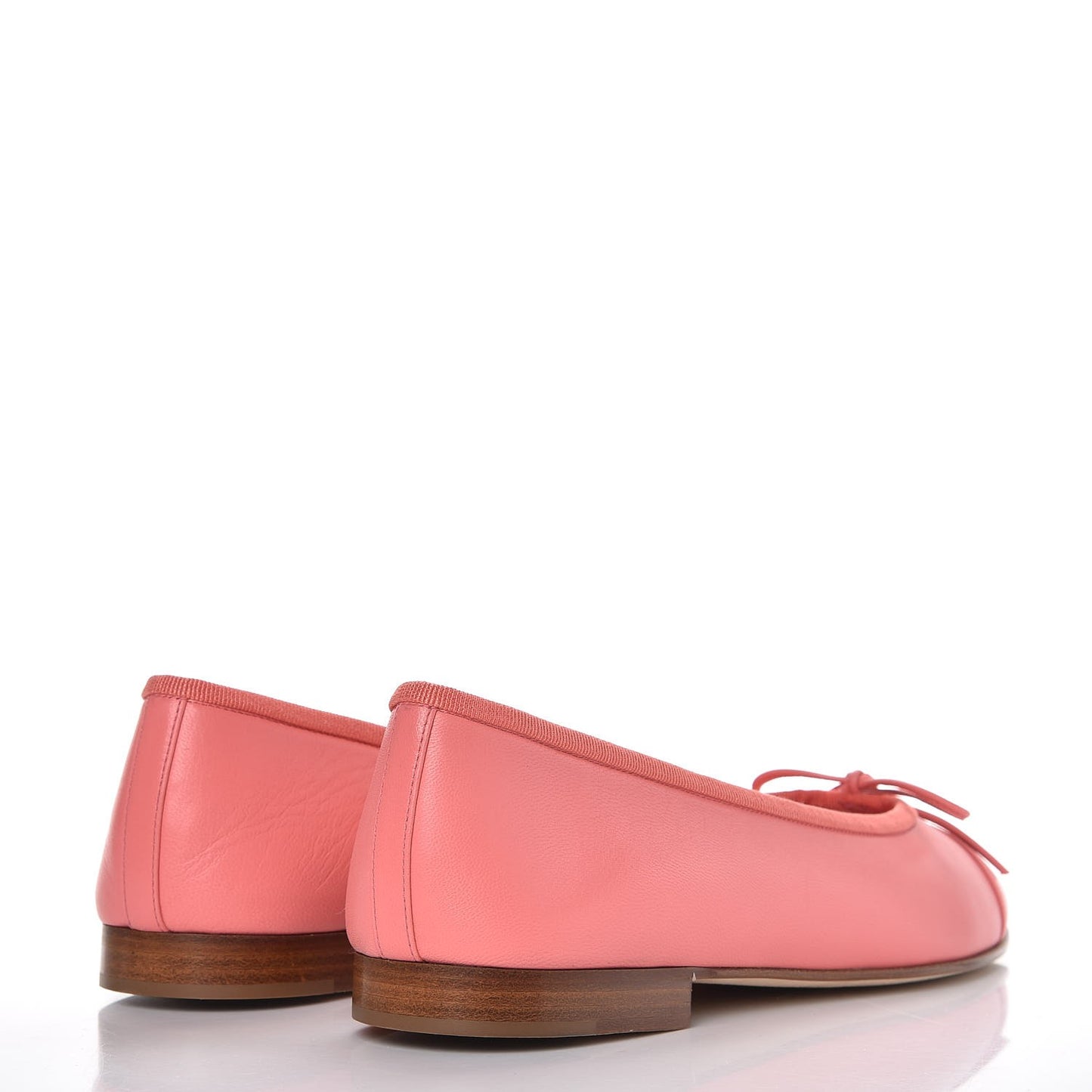 Goatskin Cap Toe CC Ballerina Flats 38.5 Pink