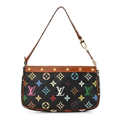 Louis Vuitton Monogram Multicolor Pochette Accessories Black 1 of 13