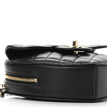 Chanel Lambskin Quilted CC In Love Heart Bag Black 9 of 9