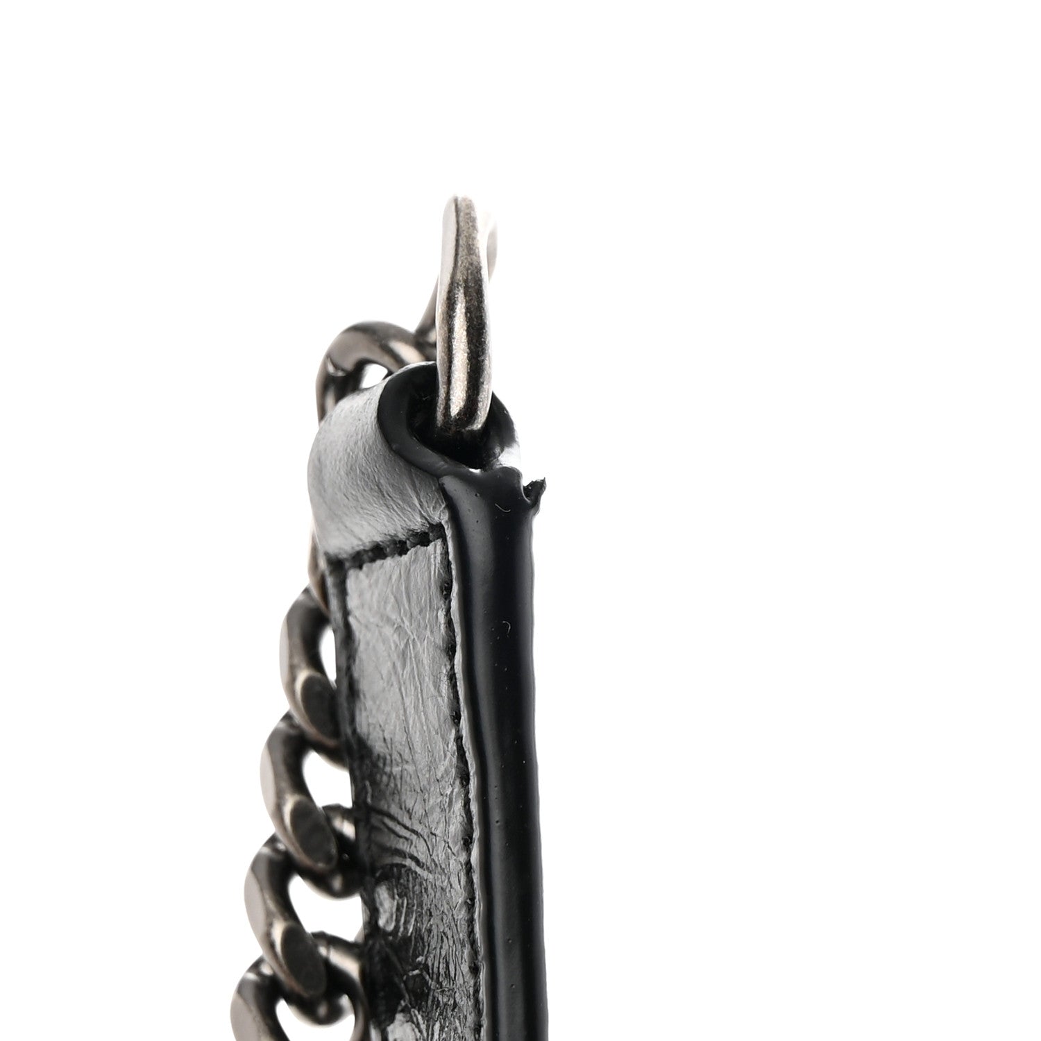 Saint Laurent Crinkled Lambskin Matelasse Monogram Baby Niki Chain Satchel Black 11 of 11