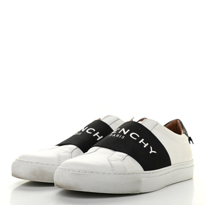 Givenchy Calfskin Band Logo Womens Urban Street Sneakers 39.5 White Black 3 of 17