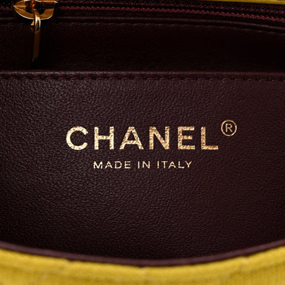 Chanel Jersey Quilted Mini Chic With Me Flap Yellow 6 of 12