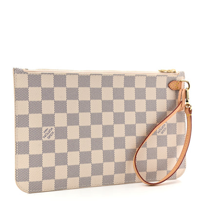 Louis Vuitton Damier Azur Neverfull MM GM Pochette 3 of 7