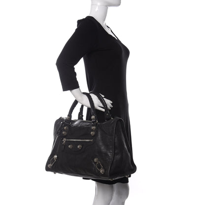Balenciaga Agneau Giant 21 Silver Hardware Work Black 2 of 18