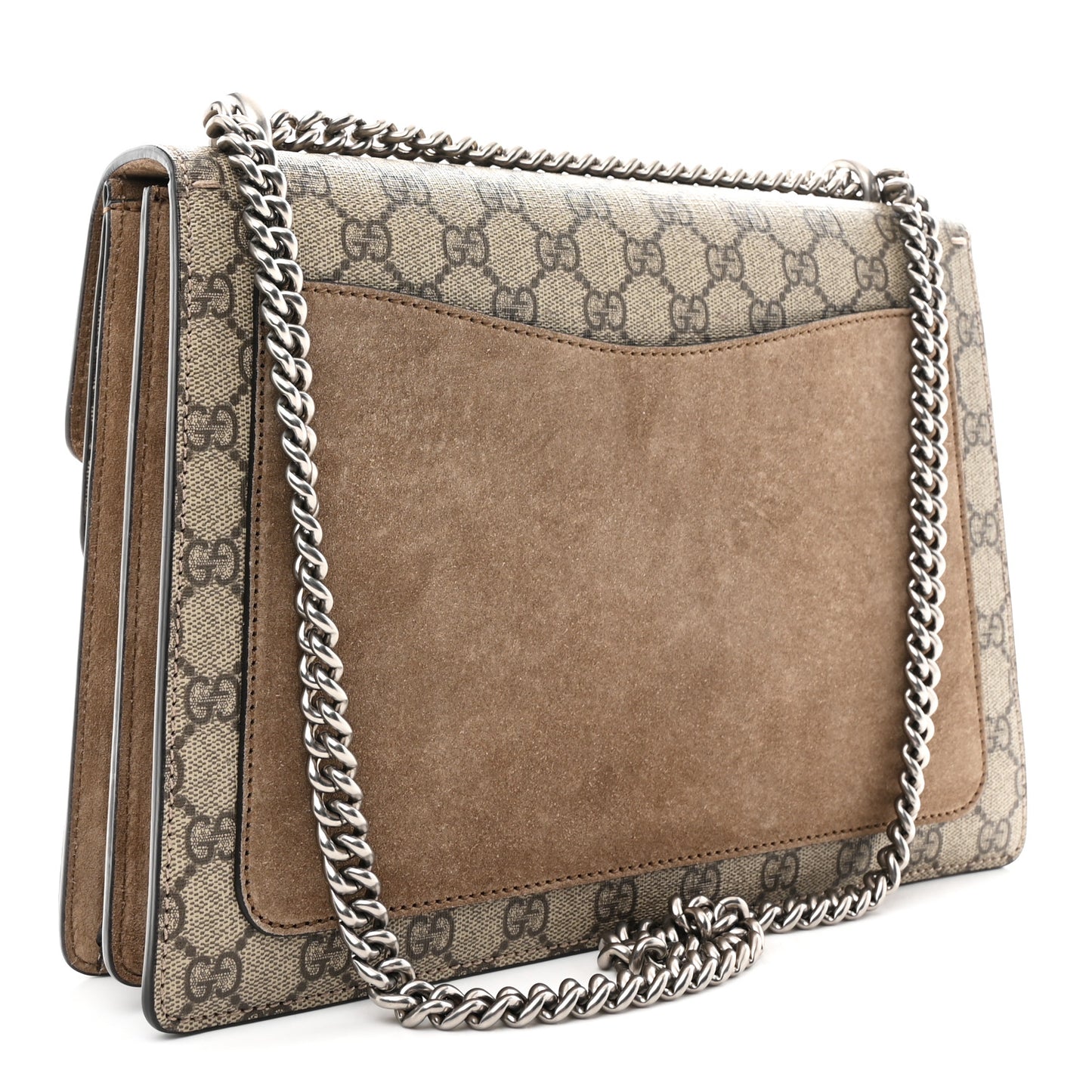 GG Supreme Monogram Medium Dionysus Shoulder Bag Taupe