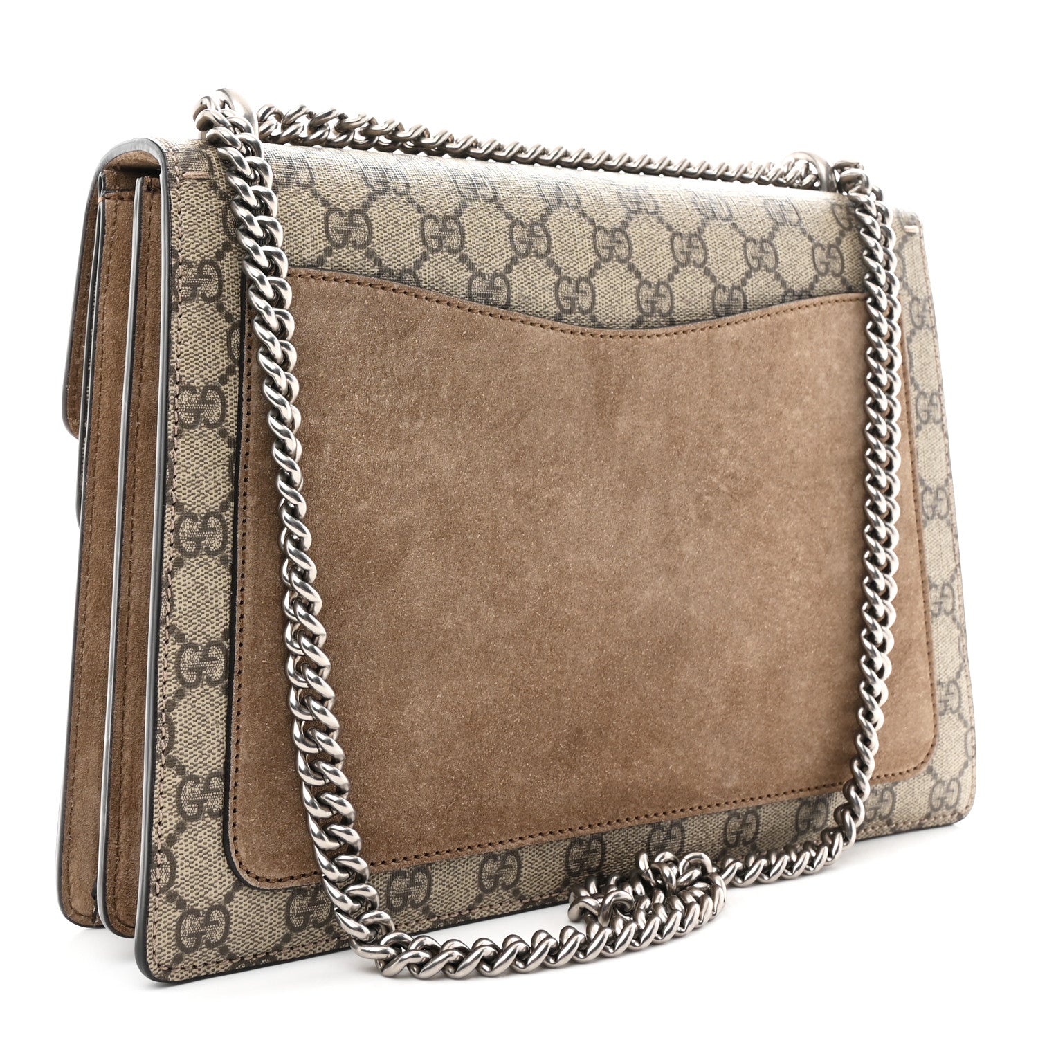 Gucci GG Supreme Monogram Medium Dionysus Shoulder Bag Taupe 3 of 11
