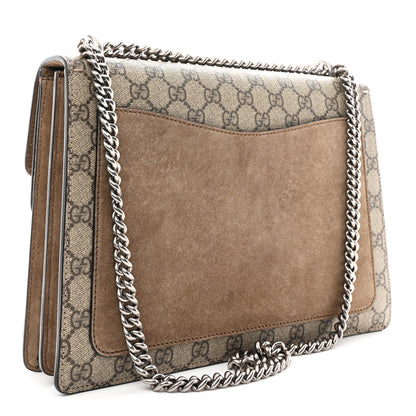 Gucci GG Supreme Monogram Medium Dionysus Shoulder Bag Taupe 3 of 11