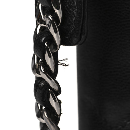 Chanel Shiny Goatskin Quilted 19 iPhone XI Pro Max Holder With Chain Black 11 of 11