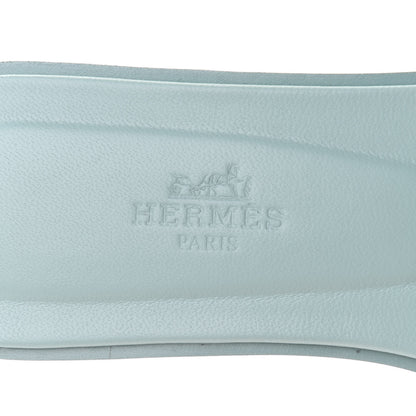 Hermes Epsom Oran Sandals 35.5 Vert Embrun 7 of 10