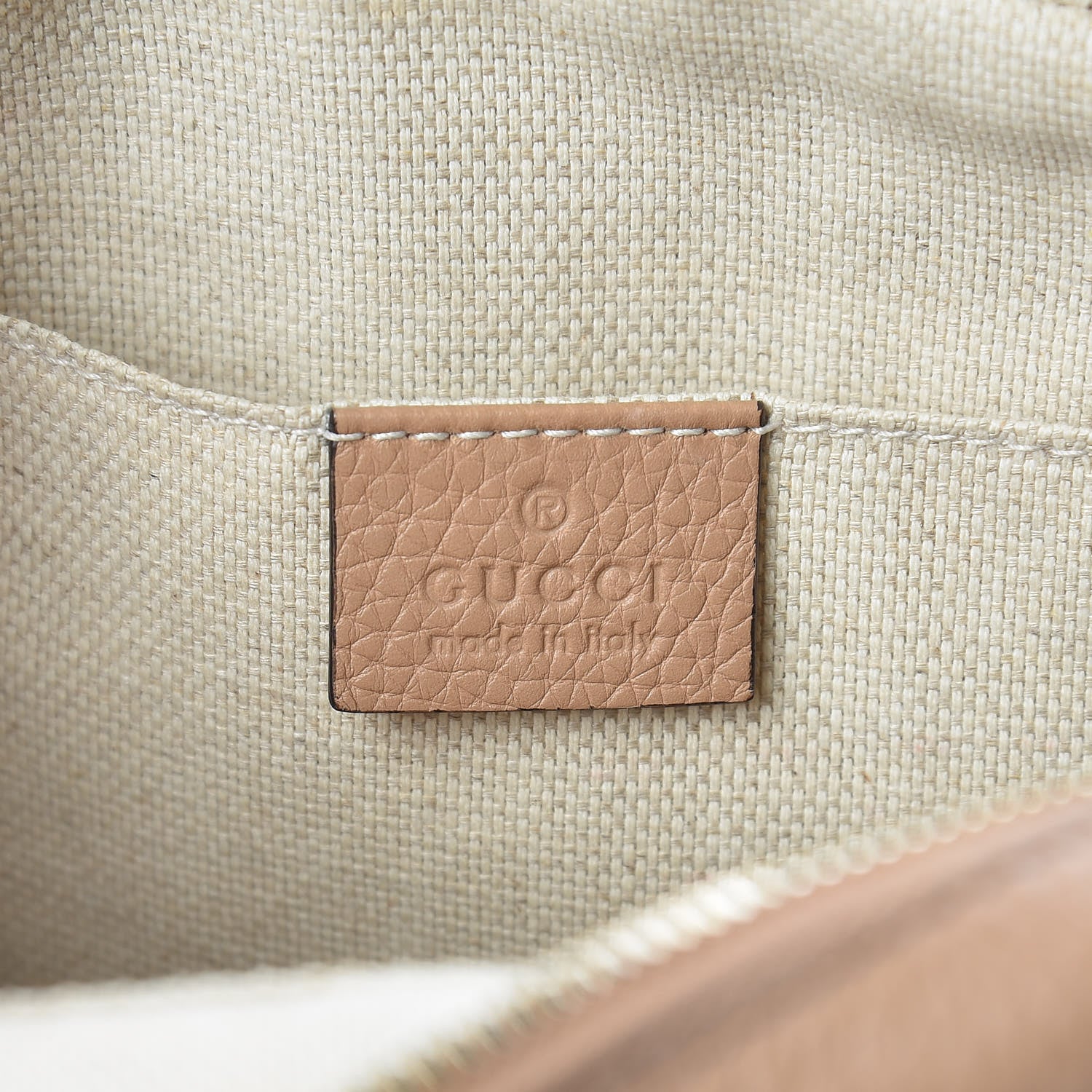 Gucci Pebbled Calfskin Small Soho Disco Bag Rose Beige 6 of 9