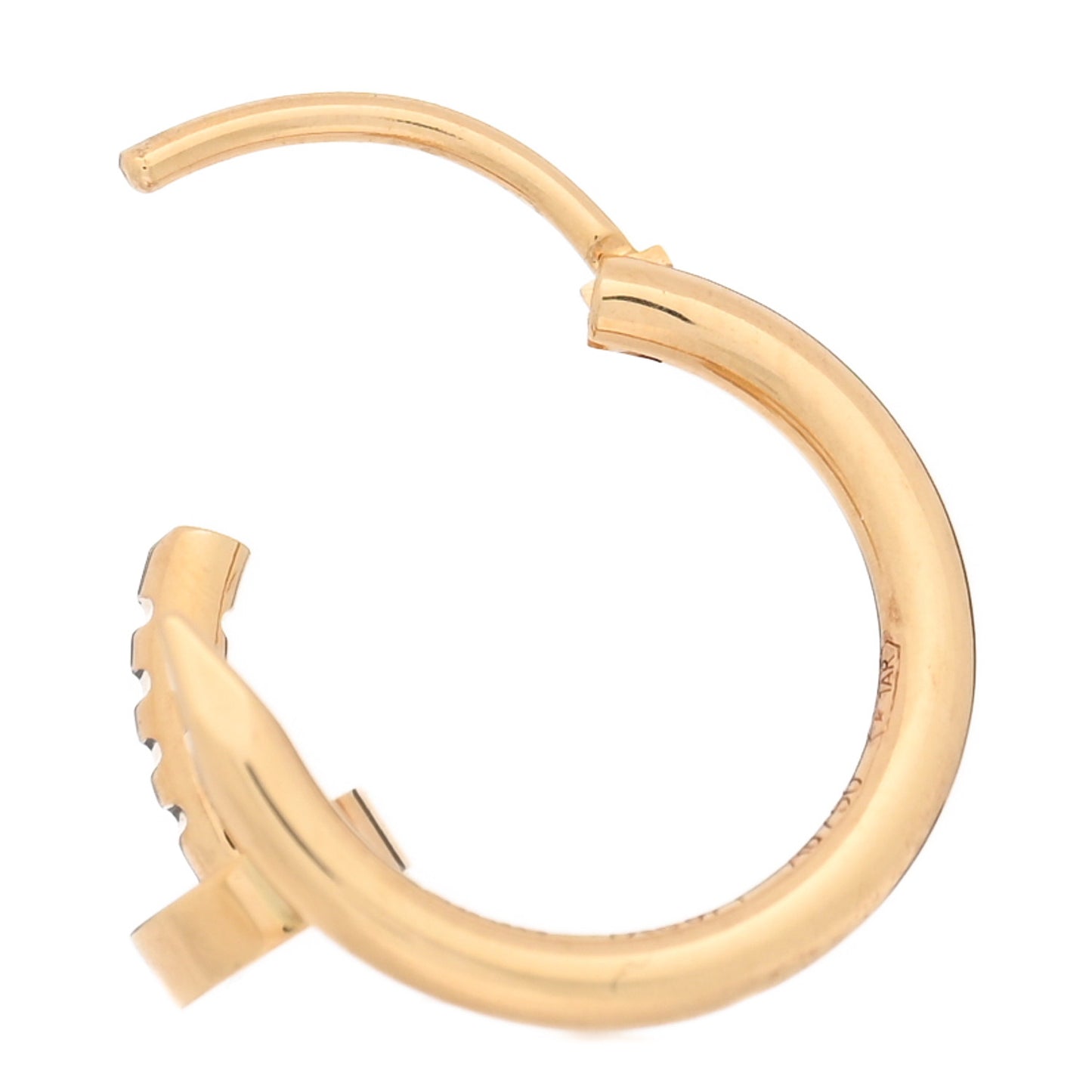 18K Yellow Gold Juste Un Clou Single Hoop Earring