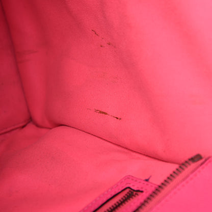 Celine Drummed Calfskin Mini Luggage Fluo Pink 8 of 20