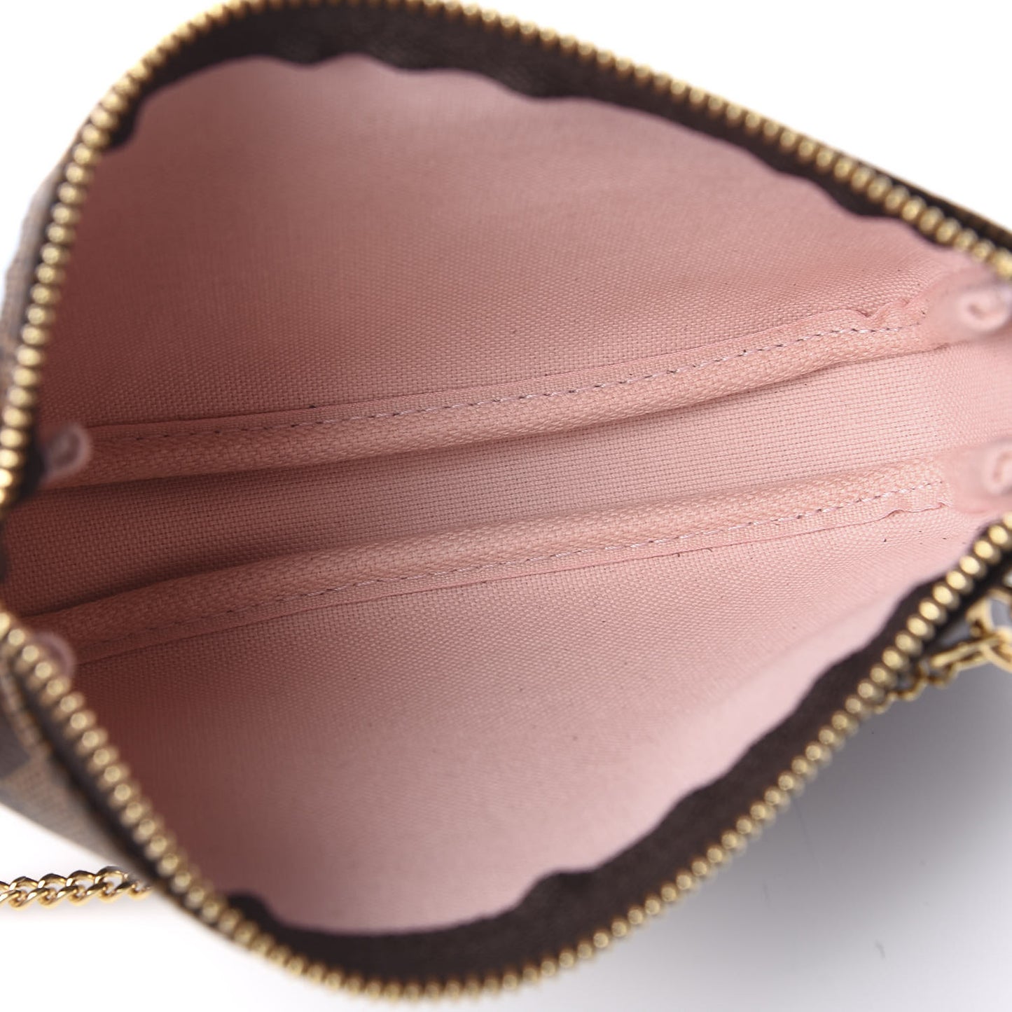 Damier Ebene 2020 Christmas Animation Big Wheel Mini Pochette Accessories Rose Ballerine