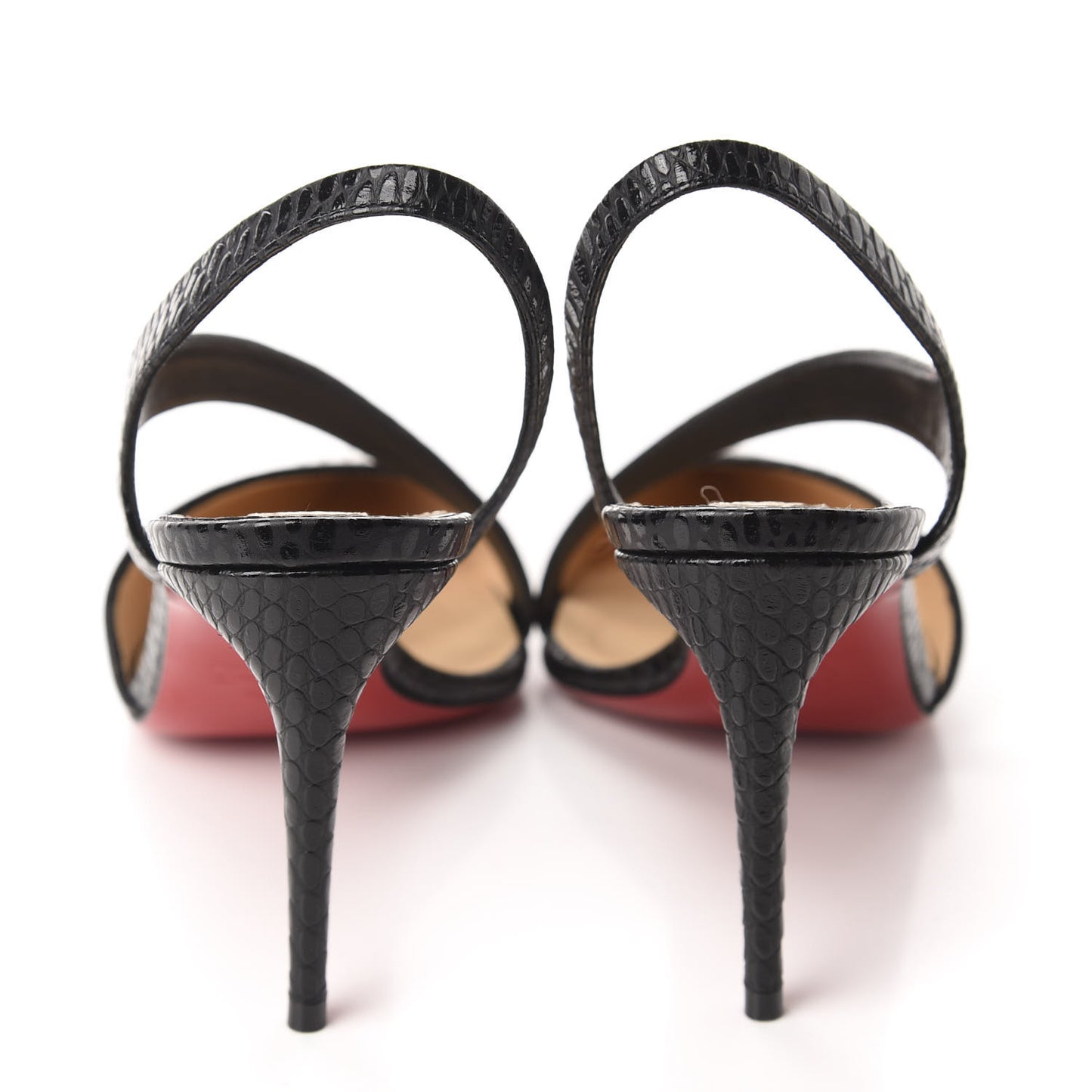 Calfskin Jurassic Brandina 85 Slingback Pumps 37 Black