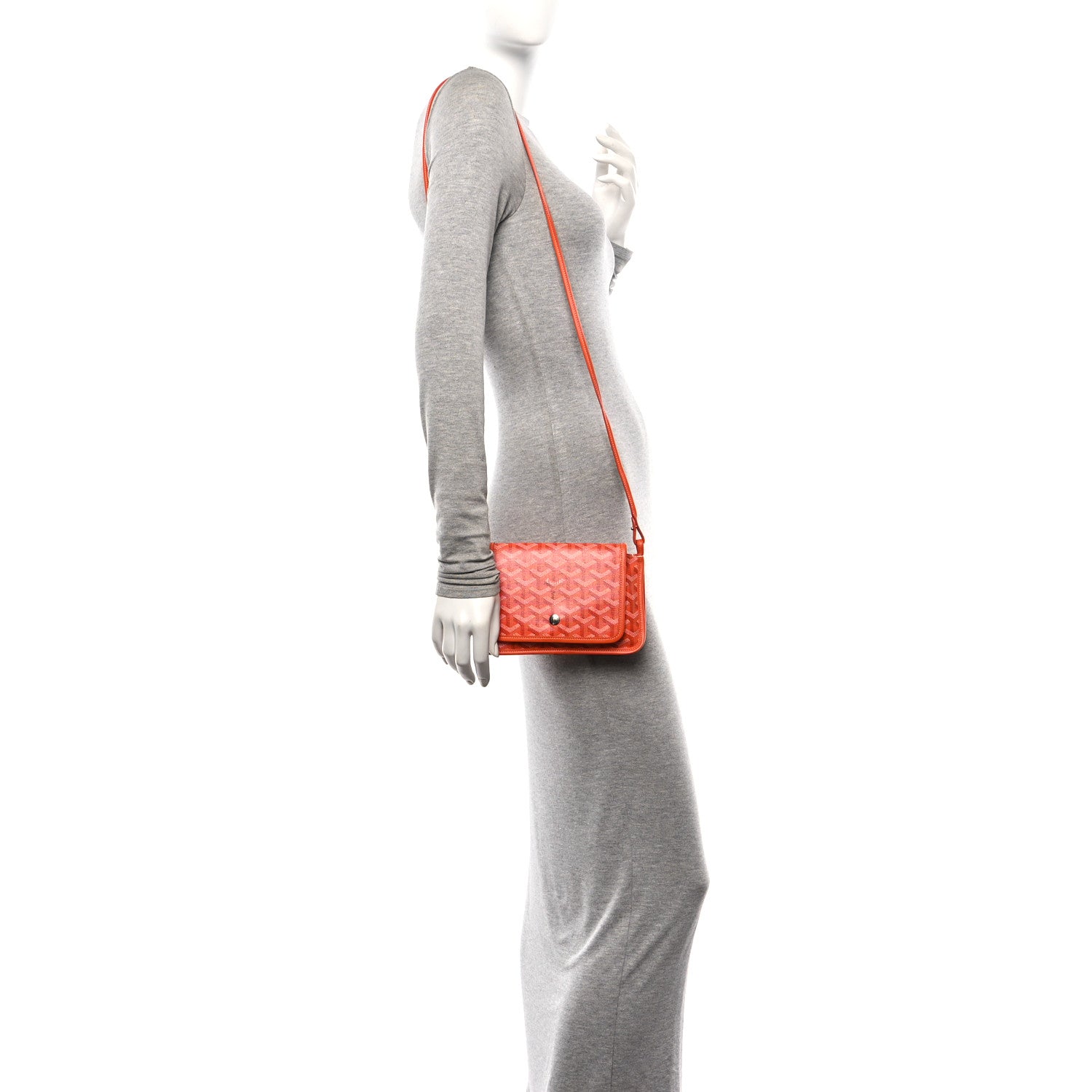 Goyard Goyardine Plumet Wallet Clutch Orange 2 of 10