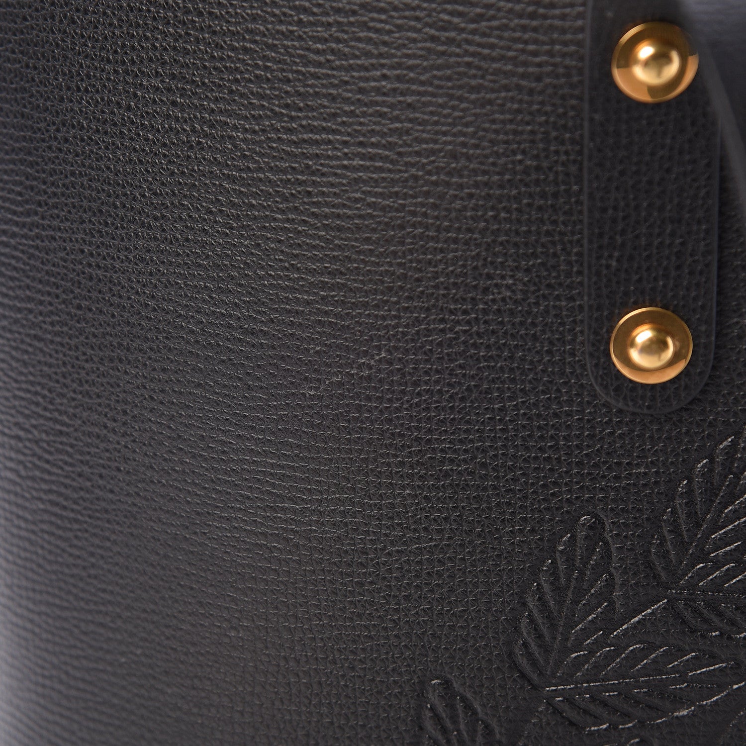 Burberry Calfskin Crest Embossed Small Tote Black 14 of 15