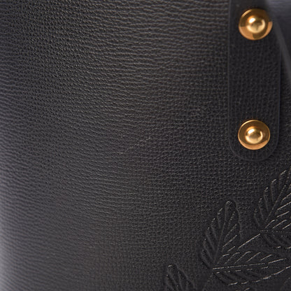 Burberry Calfskin Crest Embossed Small Tote Black 14 of 15