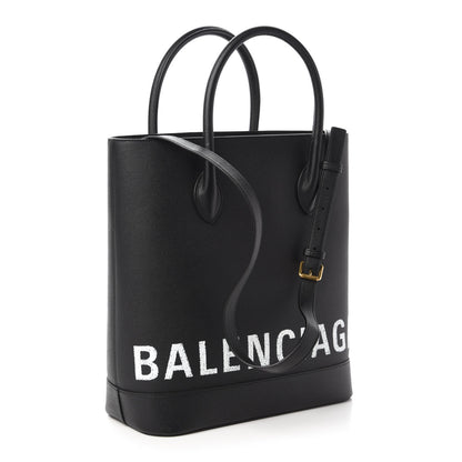 Balenciaga Grained Calfskin Ville Aj Tote Black 3 of 10