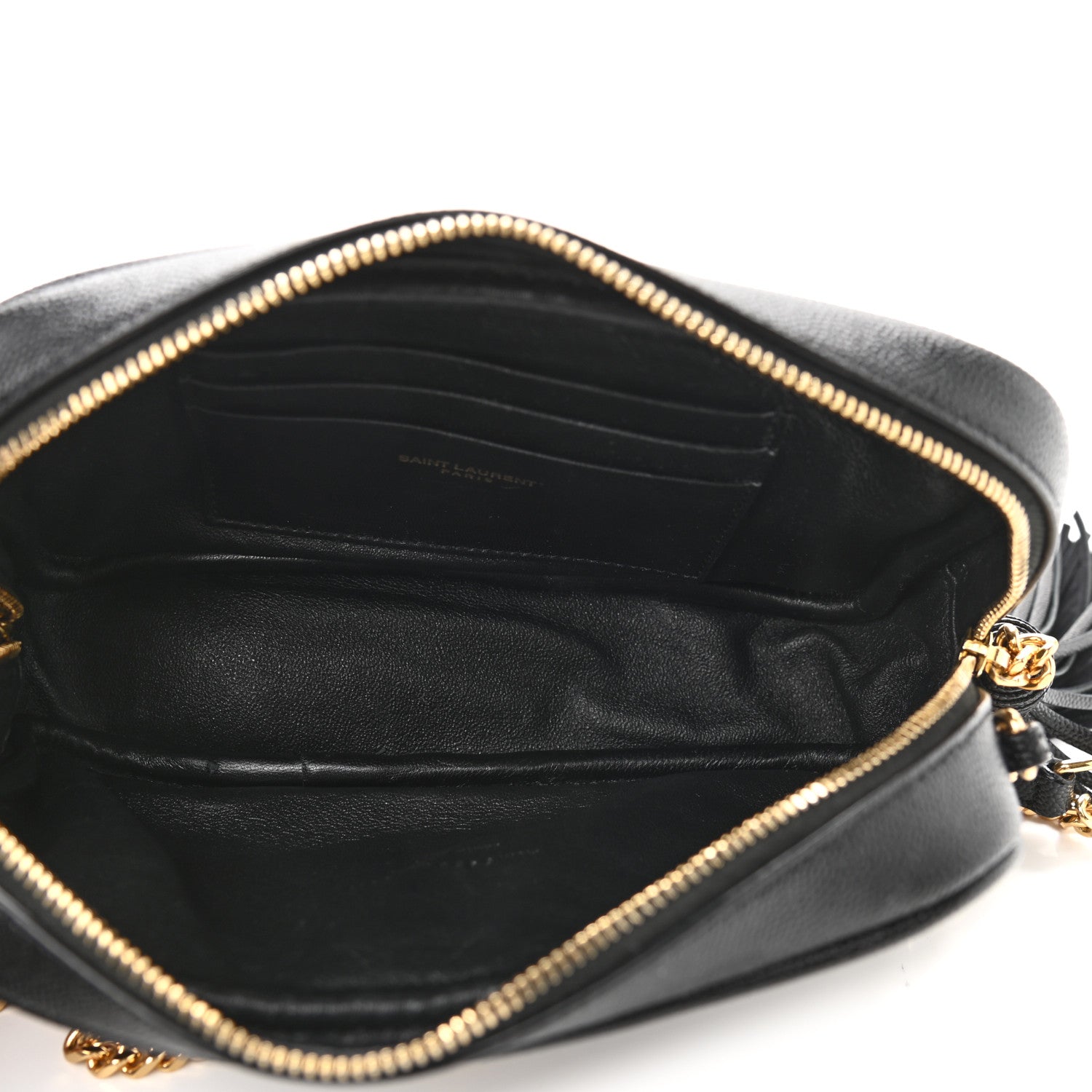 Saint Laurent Grain De Poudre Matelasse Monogram Mini Lou Camera Bag Black 5 of 10
