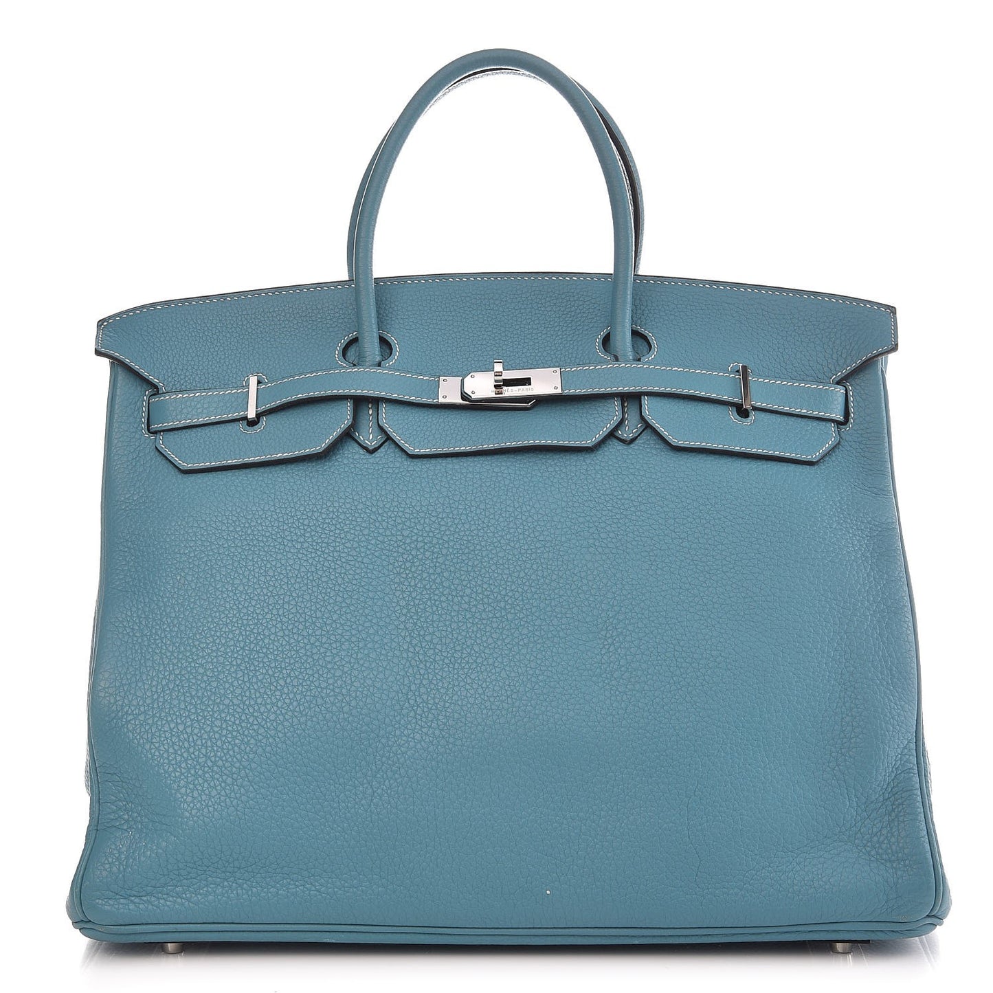 Taurillon Clemence Birkin 40 Blue Jean