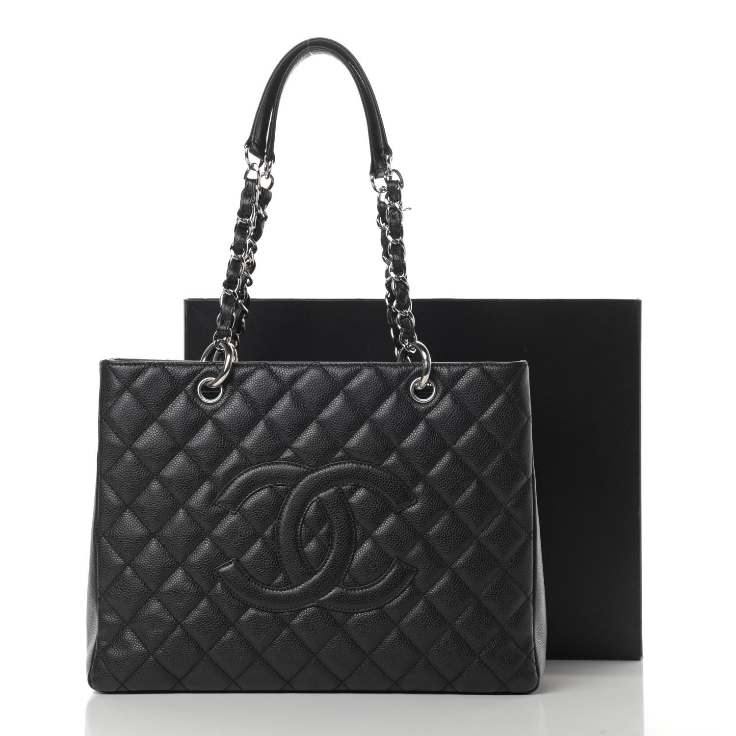 Chanel Caviar Quilted Grand Shopping Tote GST Black 14 of 14