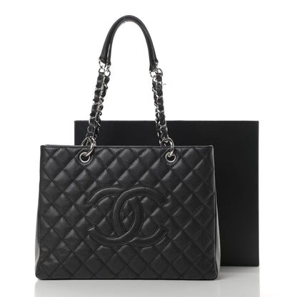 Chanel Caviar Quilted Grand Shopping Tote GST Black 14 of 14