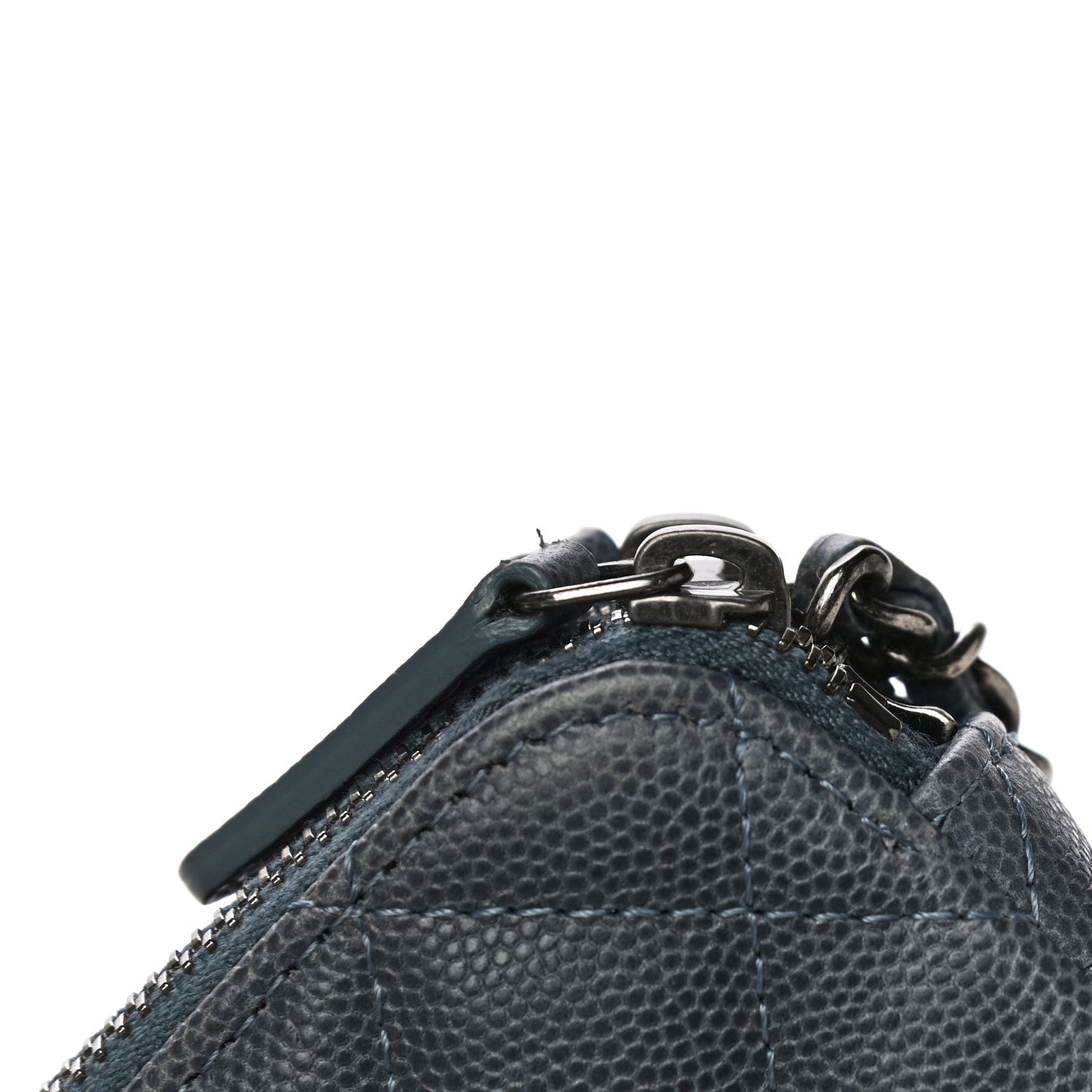 Chanel Caviar Quilted Small Clutch With Chain Grey 12 of 15
