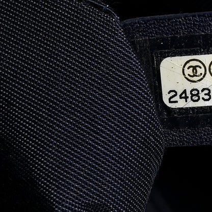 Chanel Aged Calfskin Chevron Quilted Backpack Navy 7 of 11