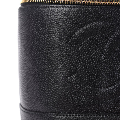 Chanel Caviar Cosmetic Vanity Bag Black 11 of 13