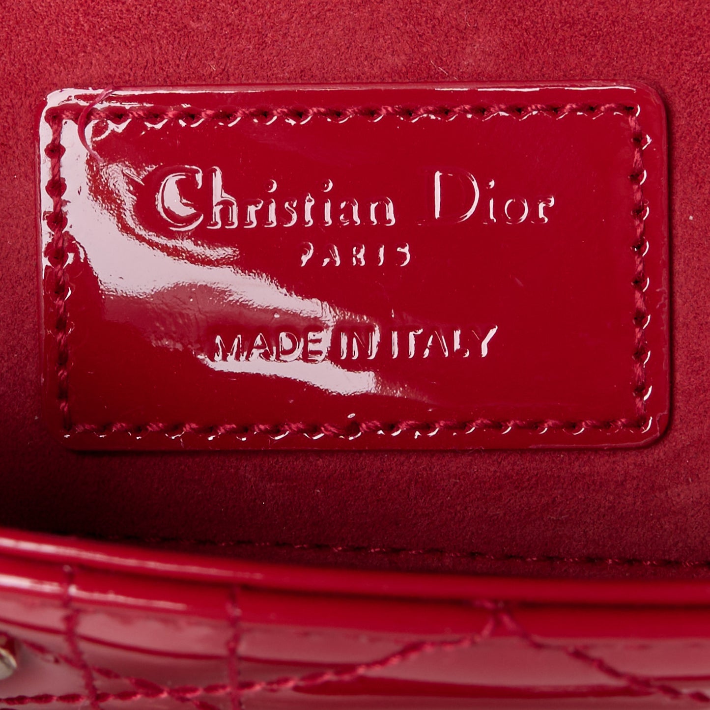 Patent Cannage Small Lady D-Joy Red