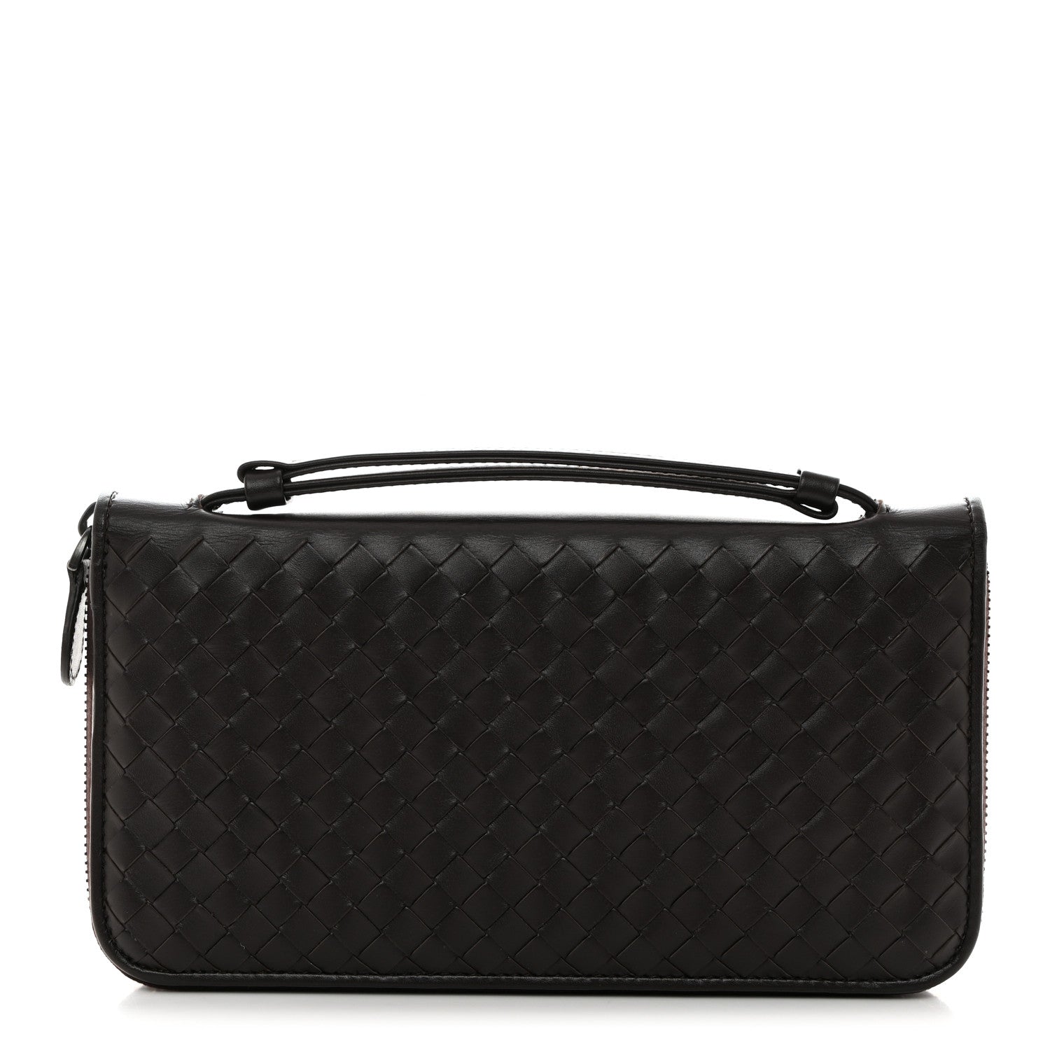 Bottega Veneta Nappa Intrecciato VN Travel Organizer Wallet Ebano 1 of 8