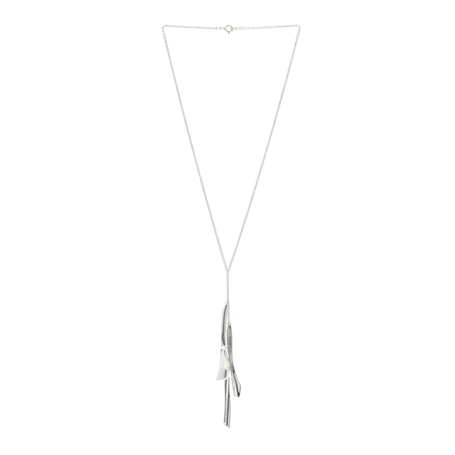 Sterling Silver Frank Gehry Flux Drop Pendant Necklace