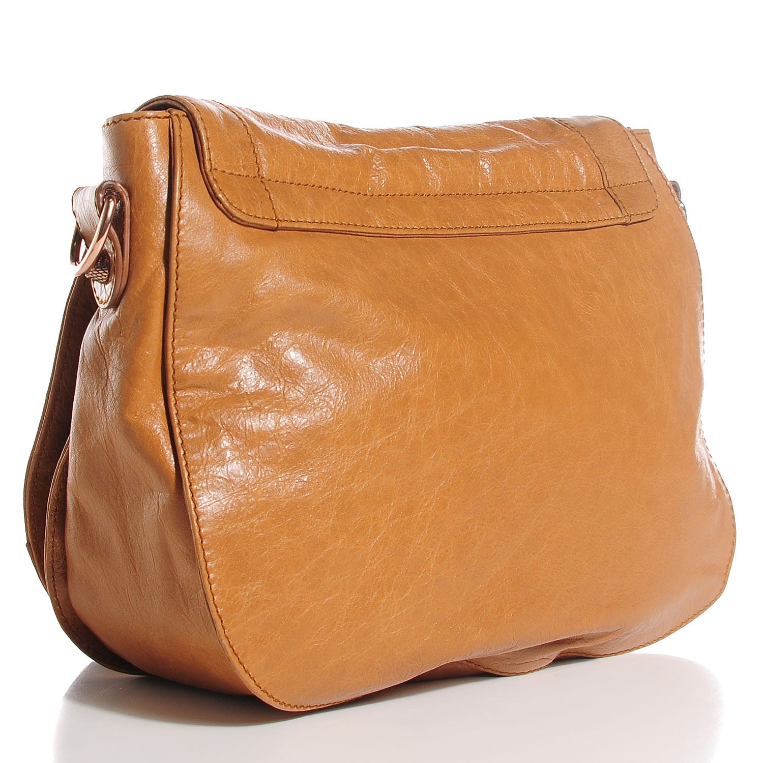 Balenciaga Agneau Giant 12 Rose Gold Hardware Neo Folk Messenger Cumin 3 of 10
