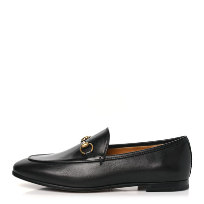 Gucci Calfskin Womens Jordaan Loafers 36.5 Black 1 of 10