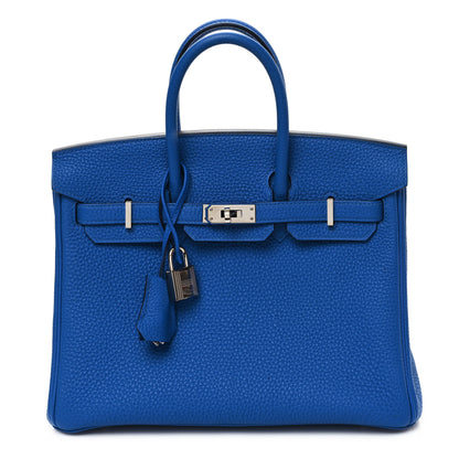 Hermes Togo Birkin 25 Bleu Zellige 1 of 12